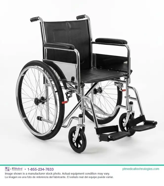 Used WHEEL CHAIR Wheel Chair Standard Manual Mobility Wheelchair Home Care / Nursing Supplies Texas US | PT Medical Technologies #1458510