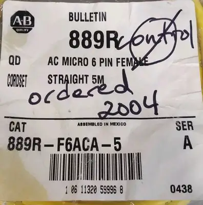 Allen Bradley 889R-F6ACA-5/A QD cordset Loc5D12