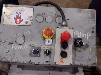 20 TON AIRAM PNEUMATIC 4 POST CUTOFF PRESS: YOBRO #24842