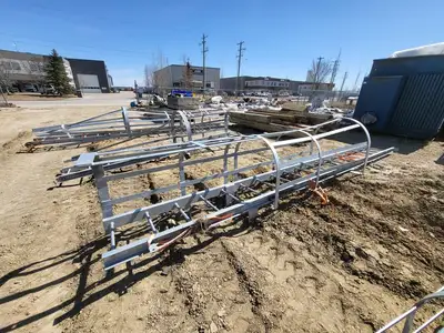 18.5ft. Steel Caged Ladder