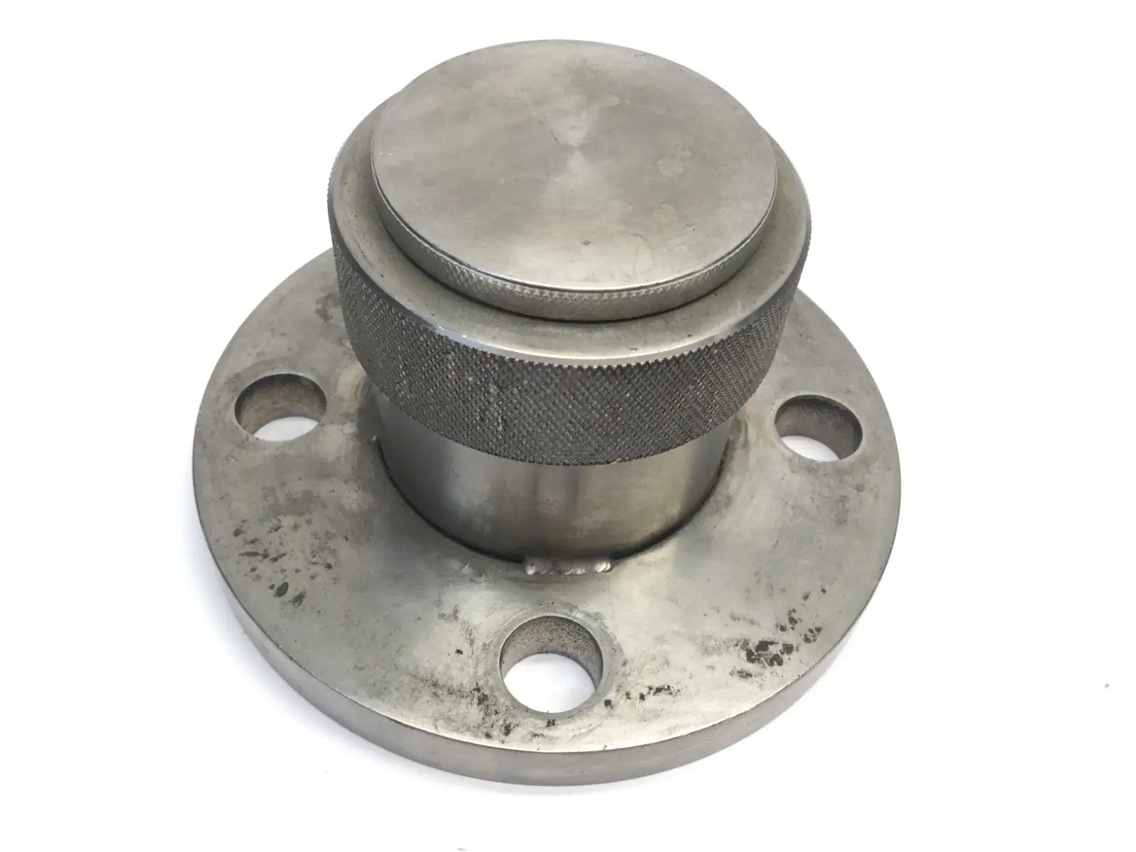 5” OD To 2-7/16" | Unbranded Half Nipple Vac. Flange, Threaded Cap, Approx. , 2-1/4 - Used