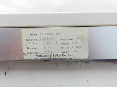 Matsushita Seiko BV-100CRF-T Thin Clean Module Filtration Unit 100v