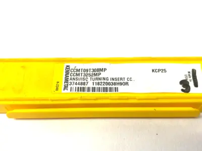 USED KENNAMETAL CCMT09T308MP SCREW-ON CCMT-MP POSITIVE INSERT