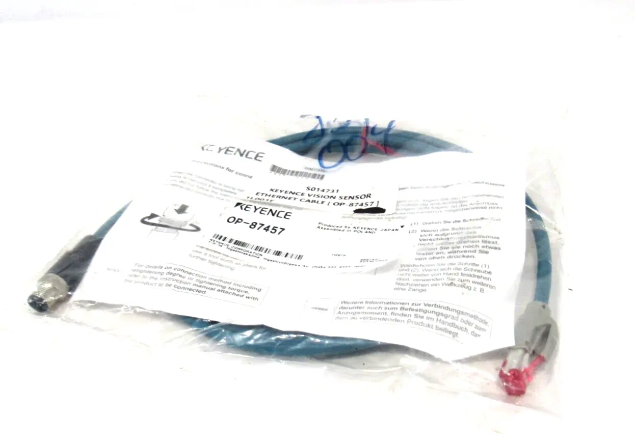 NEW KEYENCE OP-87457 ETHERNET CABLE OP87457