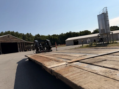 Used 2011 PITTS 50 TON DROP DECK TRI-AXLE Lowboy Trailers Michigan US | Miedema Asset Management Group #1338402
