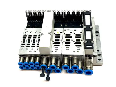 USED FESTO ELECTRONICS MODULE W/ 530411 MANIFOLD 533353