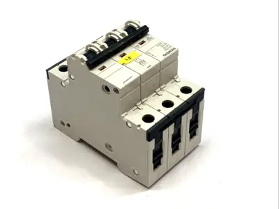 USED SIEMENS SENTRON 3‑POLE C10 10A 400V 6KA MINIATURE CIRCUIT BREAKER