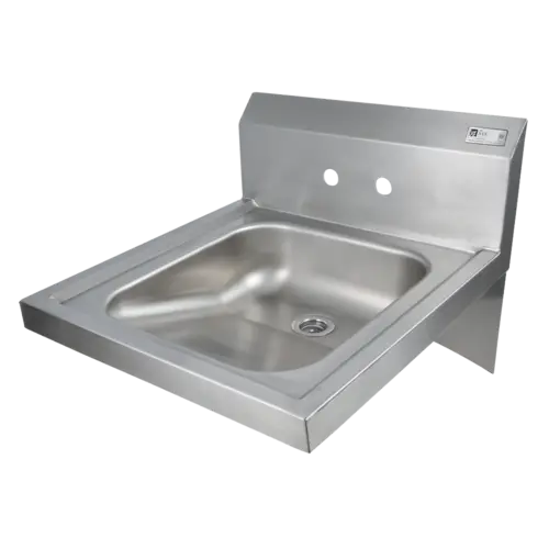 John Boos PBHS-W-1416ADAS Splash Mount Hand Sink, 4" On-Center, 20 x 24 x 5"
