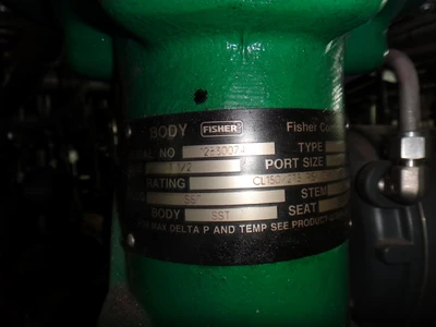 Fisher EZ 1.5" ANSI 150 316 Control Valves