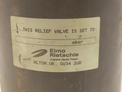 Elmo Rietschle S011 Vacuum Relief Valve 290 Mbar 4" NPT