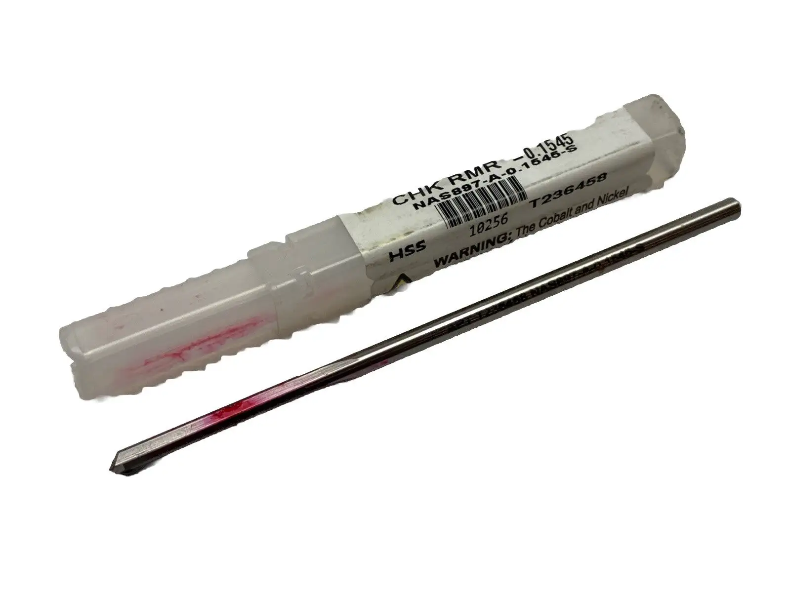 NAS897-A-0.1545-S | Alvord-Polk  Straight Flute HSS Chucking Reamer 0.1545" Dia - New