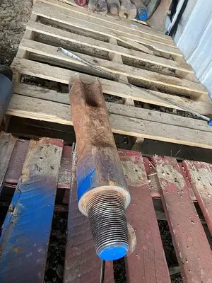 Used AFTERMARKET 5” DIAMETER X 21” LENGTH CABLE TOOL DRILLING CHISEL BIT Tool Bits Pennsylvania US | East West Machinery & Drilling #1417192