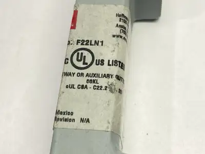 F22LN1 | Hoffman  Nipple Lay-in Hinged-Cover 2.50 x 2.50 x 1.00" Gray - Used