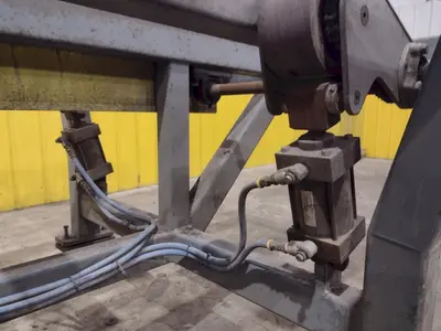 16' POWERED INFEED TABLE, USED FOR LOADING SHEETS IN A SHEAR / BRAKE: YOBRO #24335