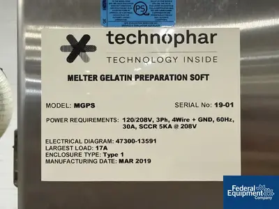 New | in-Stock Technophar Technophar Softgel Encapsulation Line Capsule Fillers Ohio US | Federal Equipment Company #1338431