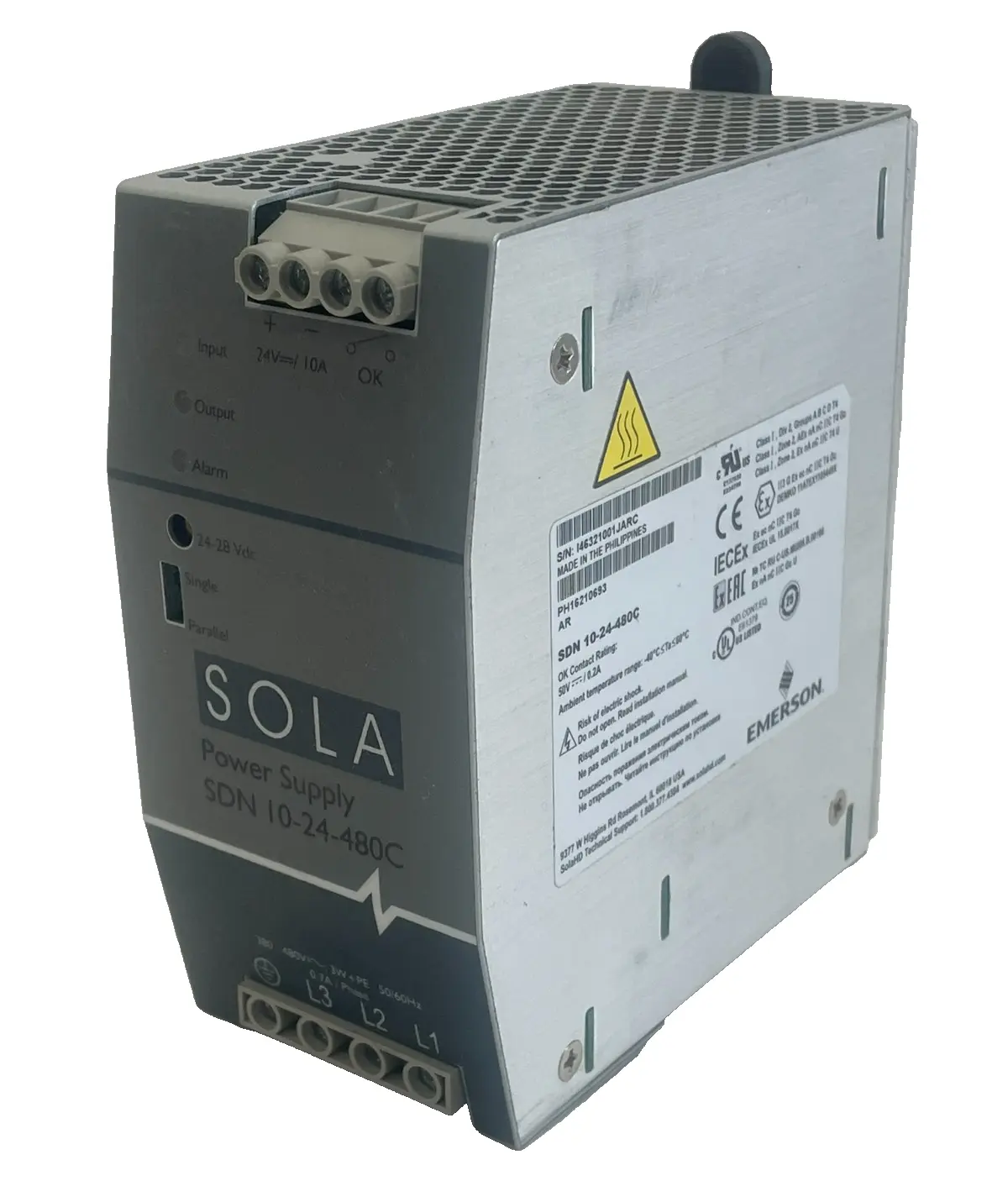 NEW SOLA SDN 10-24-480C POWER SUPPLY SDN1024480C