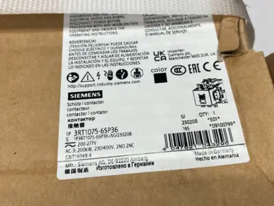 NEW SIEMENS SIRIUS POWER CONTACTOR 200 KW/400V 2NO+2NC F-PLC-IN