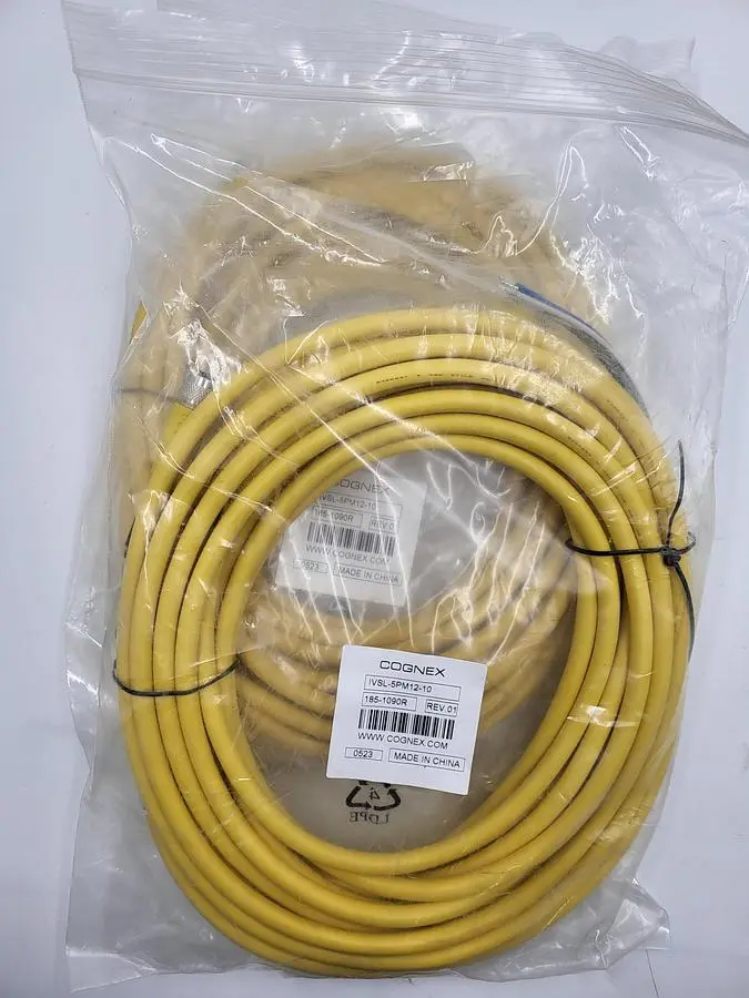 New | in-Stock COGNEX COGNEX CABLE 5 PIN IVSL-5PM12-10 / 185-1090R 30' LONG Camera Systems | ND Industrial Surplus #1225332