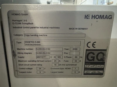 Used 2020 HOMAG EDGETEQ S-500 Edge Banders Arizona US | MachineryMax #1373198
