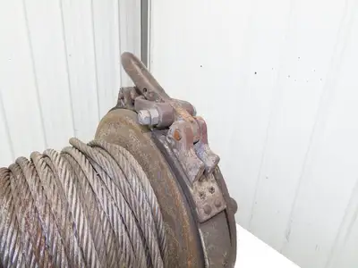 IR HU Utility Hoist Air Tugger Winch 2k 2000lbs 1/2" Wire Rope Pneumatic 125FPM