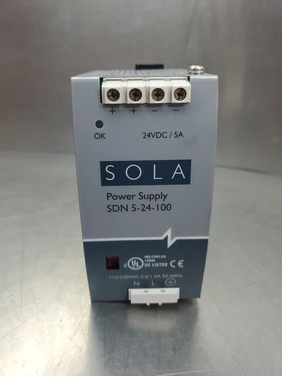 Used SOLA SDN 5-24-100 Power Supplies | Palmetto Automation #1156558