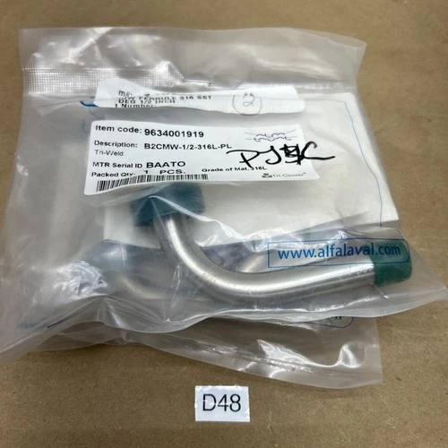 NEW TRI CLOVER B2CMW 1/2-316L PL