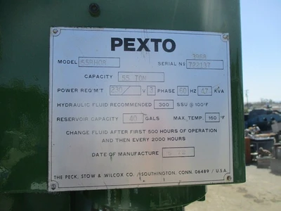 Used PEXTO 55BH08 Press Brakes California US | TNT Industrial #1321833