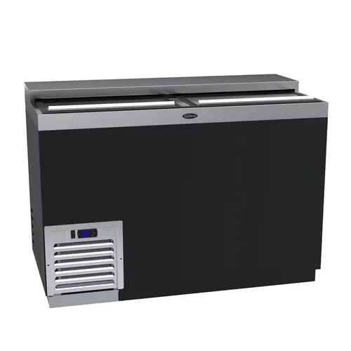 Krowne MC48B 2 Section Glass Chiller w/ 240 Mug Capacity, Black, 115v