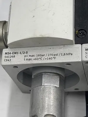 Used FESTO FESTO MS6-EM1-1/2-S, MS6-LFR-1/2-D6-C-R-V-AS Misc Electrical & Power Parts | ND Industrial Surplus #1215246