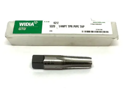 16212 | Widia GTD  Taper Pipe Tap 1/4"-18 NPT 4-Flutes 5320 - New Other