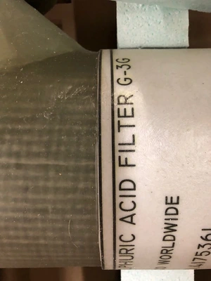 Sulphuric Acid Filter, New Storeroom Spare