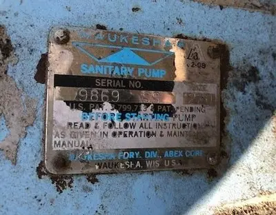 Pump, Positive, Waukesha, Mdl 220, S/st, 15 HP, 3" #A741662