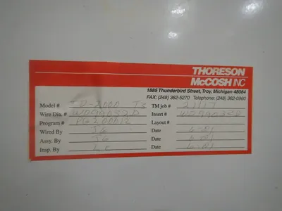 USED THORESON MCCOSH TD2000