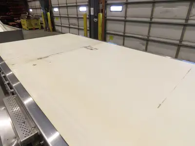 56"x 13' 4" Stainless Portable Slider Bed Conveyor 52"Wide Belt 480V 3PH 100FPM