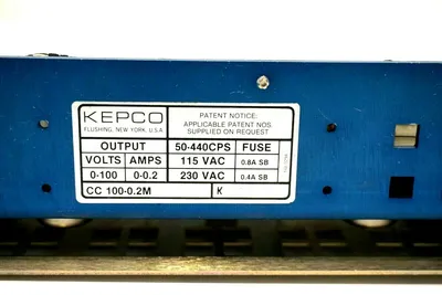 USED KEPCO CC 100-0.2M CURRENT REGULATOR CC10002M