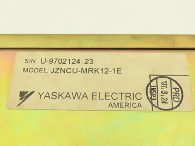 Yaskawa JZNCU-MRK12-1E Chassis Machine Axis Motion Control Boards Modules