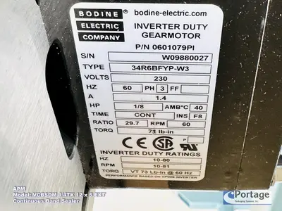 NEW APM MACHINERY VCBSDM 1/4TX  12X5EXT