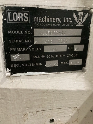 Used LORS MACHINERY 150FR-DV Mig Welders Michigan US | iGAM Industrial Marketplace #1412083