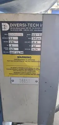 Used DIVERSI-TECH DD-3X4 Dust Collectors Pennsylvania US | Hildebrand Machinery Co. #1481725