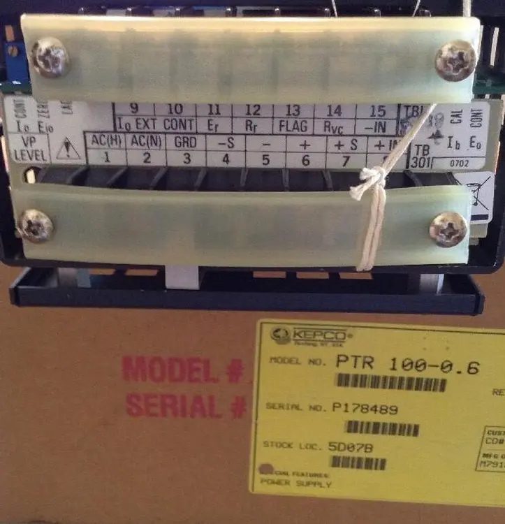 New | in-Stock KEPCO PTR-100-0.6 Miscellaneous Equipment (Electrical & Power) | Surplus Asset Holdings #1194780
