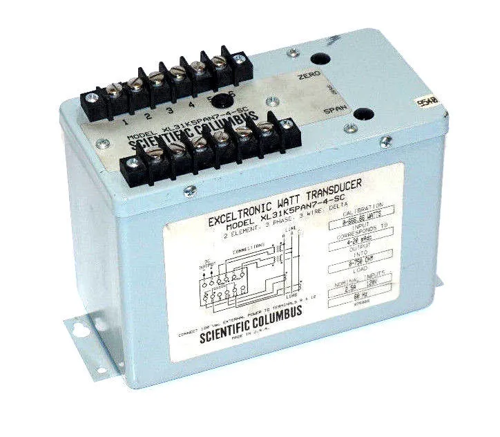 SCIENTIFIC COLUMBUS XL31K5PAN7-4-SC EXCELTRONIC WATT TRANSDUCER XL31K5PAN74SC