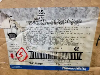 New | in-Stock THOMAS BETTS ST250-478SS Cable & Wire British Columbia CA | Lenmark #251101