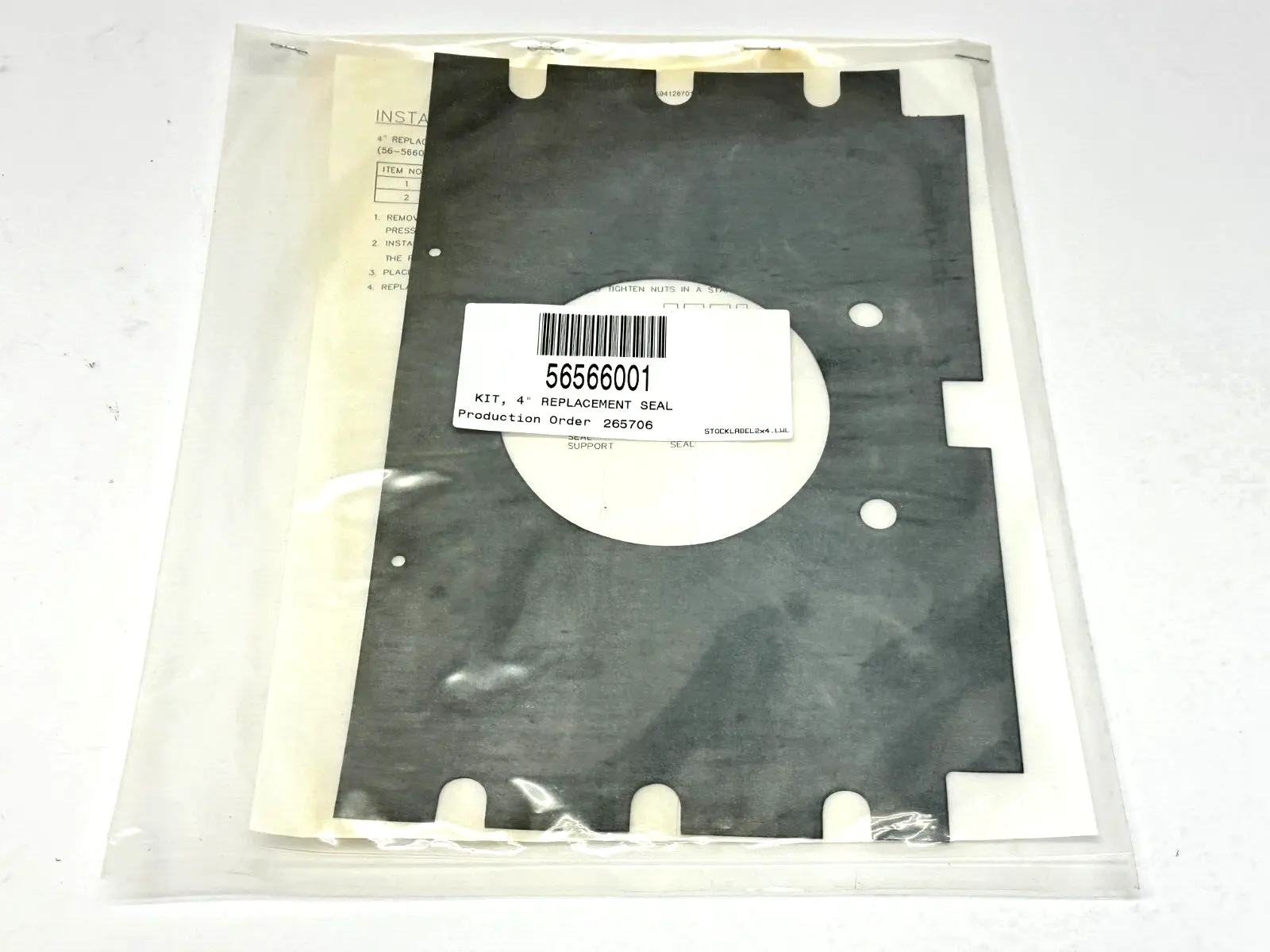56566001 | 4" Replacement Seal Kit - New Other