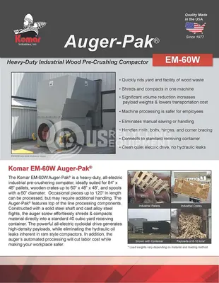 USED 2019 KOMAR EM-60W SELF CONTAINED