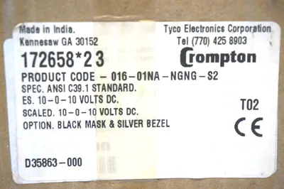 3 NEW CROMPTON 172658*2 PANEL METERS 016-01NA-NGNG-S2 1726582