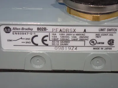 NEW ALLENBRADLEY 802BPFADBSX