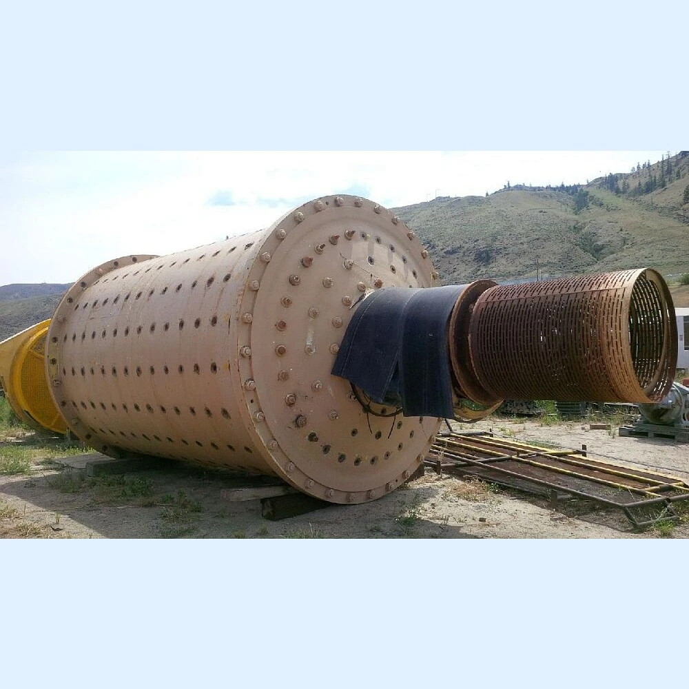 Used Dominion Rod Mill. 9.5 ft. x 14 ft. Long. 500 HP Motor.