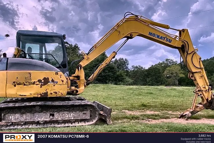Used 2007 KOMATSU PC78MR-6 Excavators Alabama US | Proxy Equipment #1377793