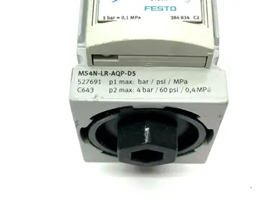 MS4N-LR -AQP-D5 | Festo MS4N-LR-AQP-D5 Pressure Regulator 527691 - Used