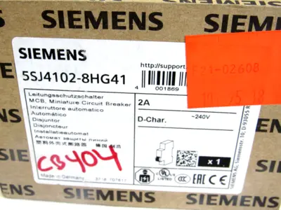 NEW SIEMENS 5SJ4102-8HG41 CIRCUIT BREAKER 2A 5SJ41028HG41
